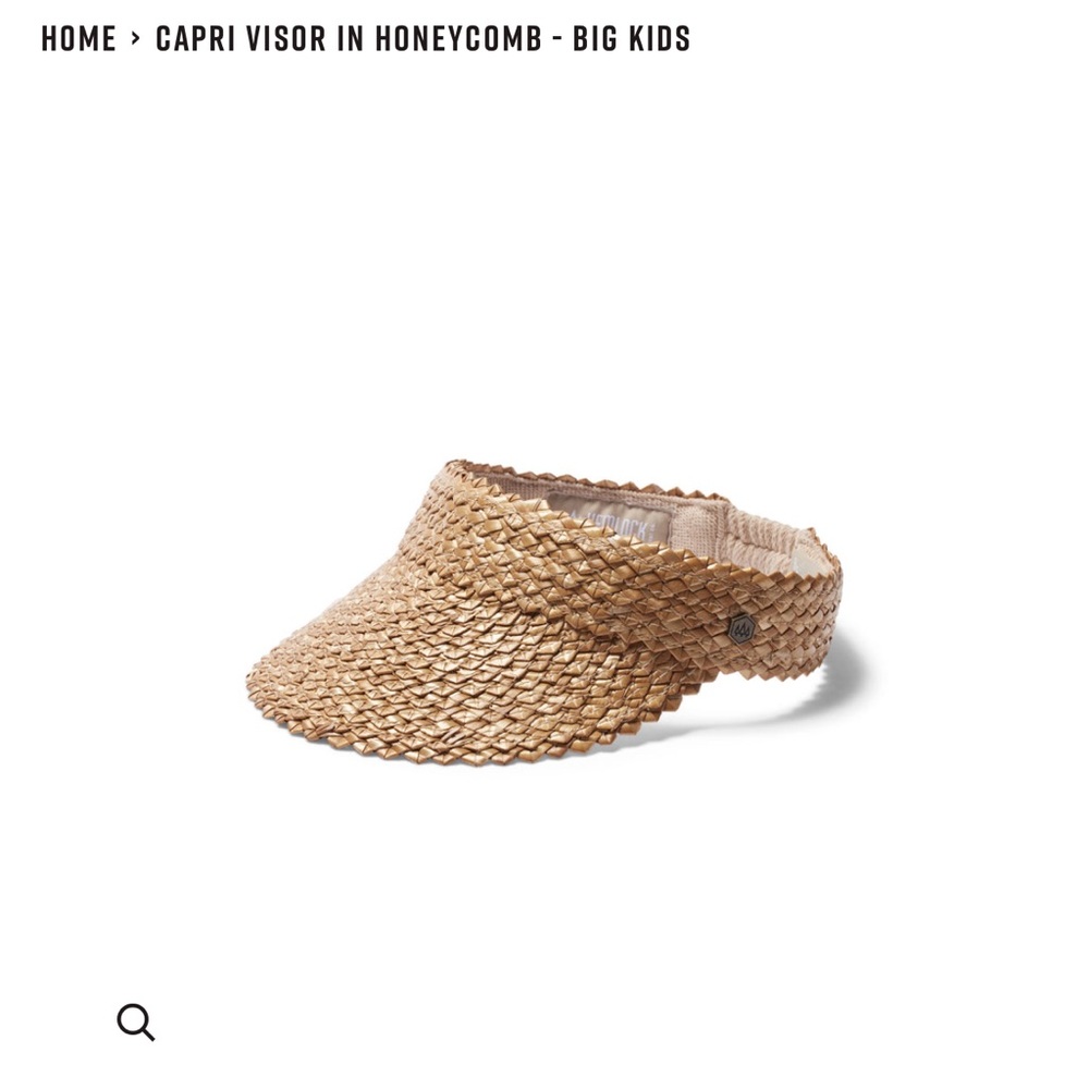 Hemlock Hat Company Big Kid Capri Visor in Honeycomb
